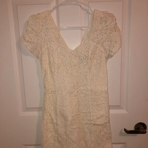 White lace guess dress